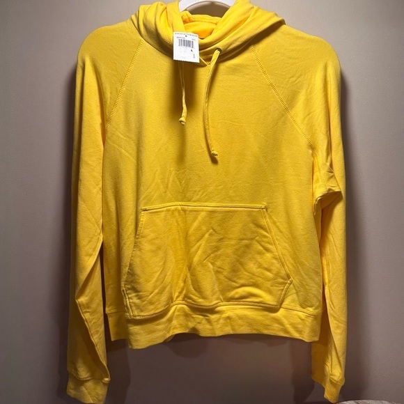 BAM Betsy & Adam Yellow Hoodie with Detachable Mask Lightweight Soft Breathable - Picture 7 of 15